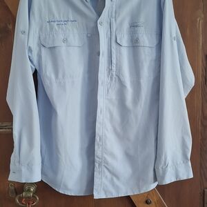Patagonia Light Blue Casual Button Down Shirt